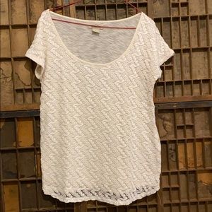 Lacey pattern T-shirt